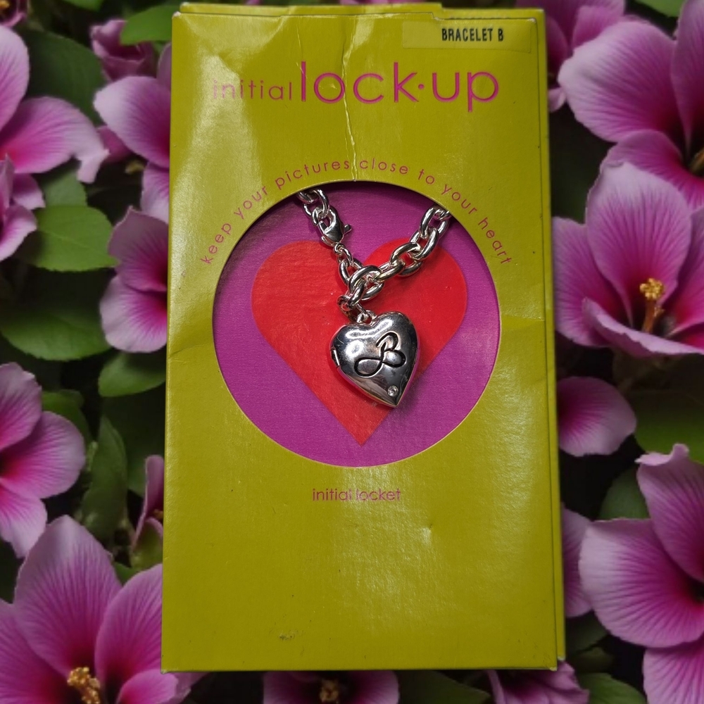 Kohl's Silver Heart "B" Charm Bracelet
